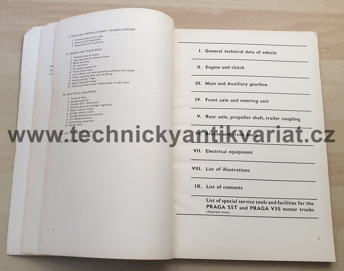 Praga S5T-2 - workshop manual (1966)