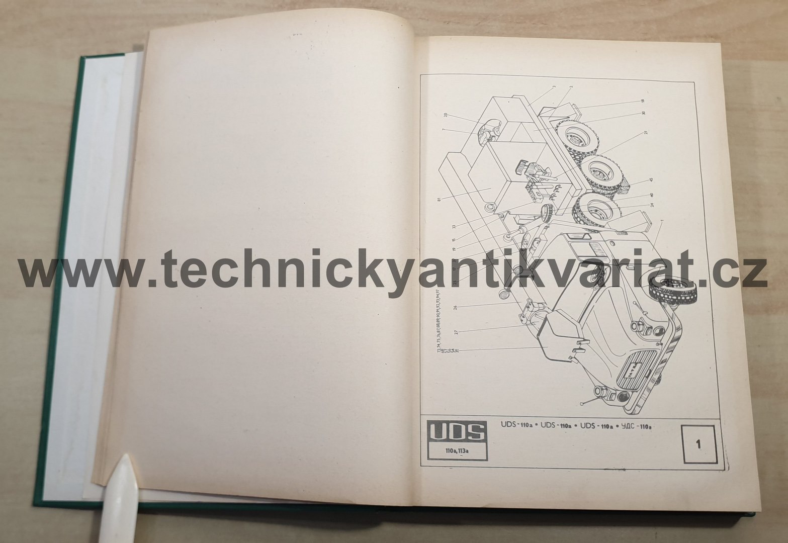 UDS 110a, 113a, 110p - Katalog náhradních dílů (1980)