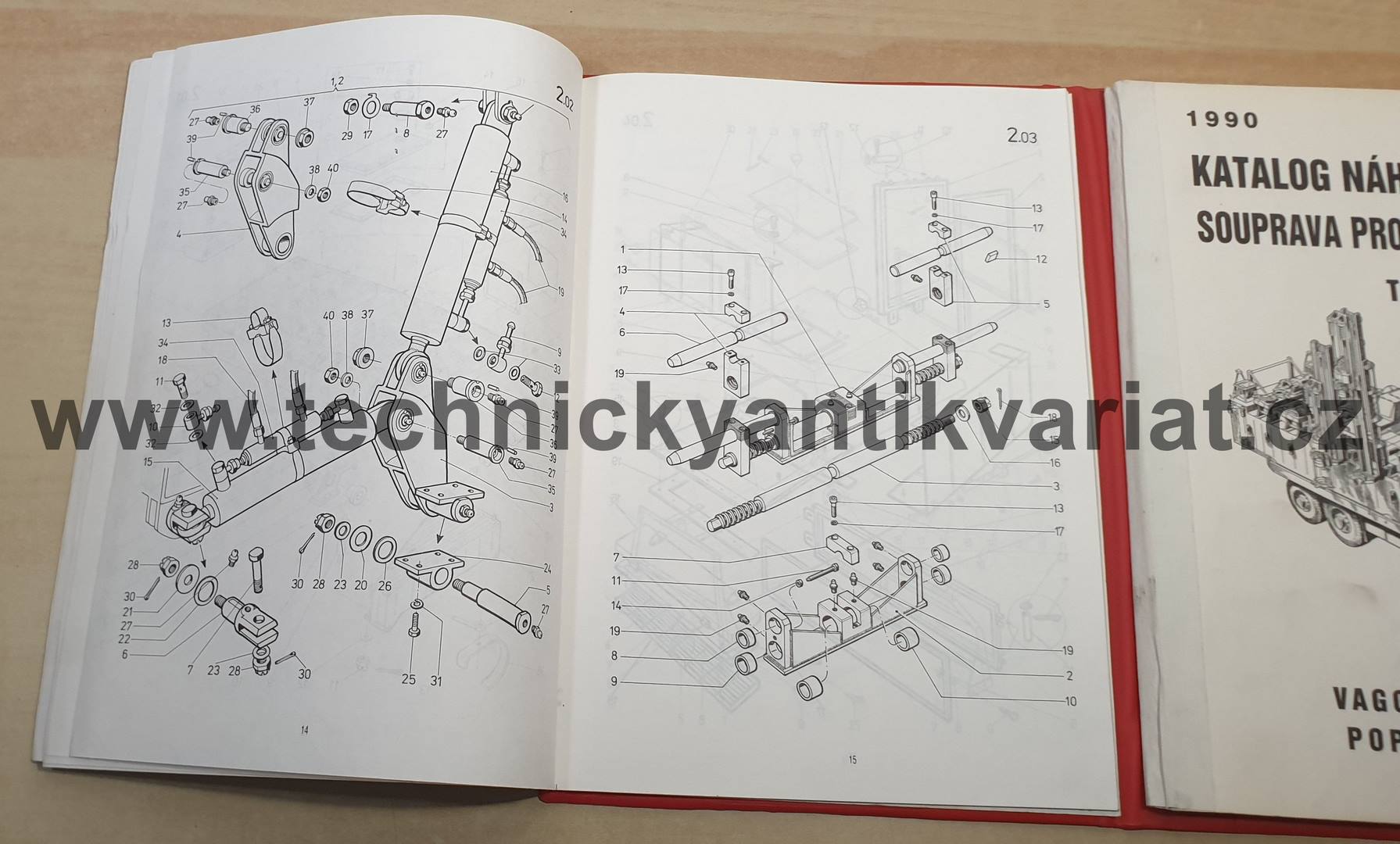 SB-4H Souprava pro beranění - katalog náhradních dílů (1990)