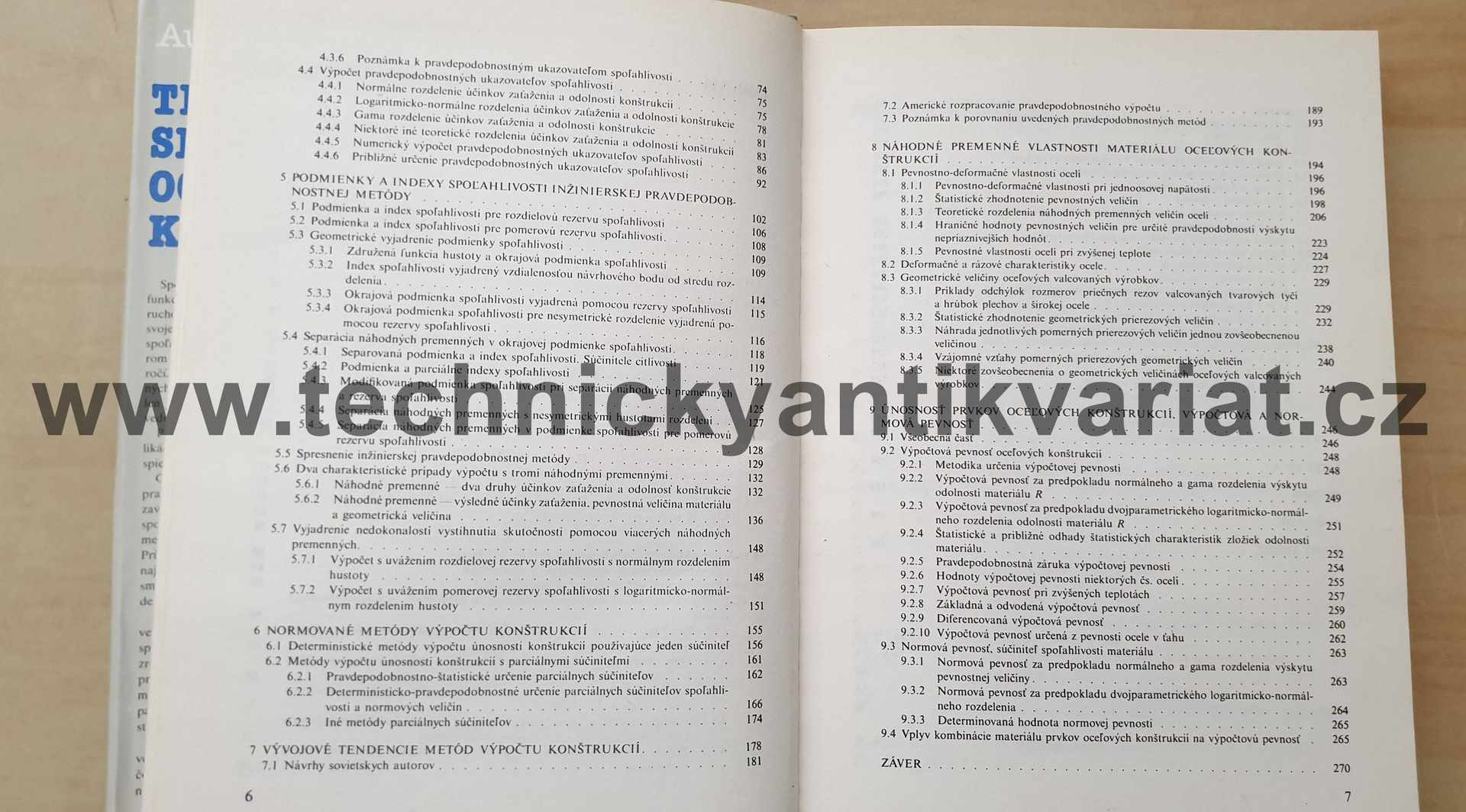 Teoria spolehlivosti ocelových konštrukcií - Augustín Mrazík (1987)