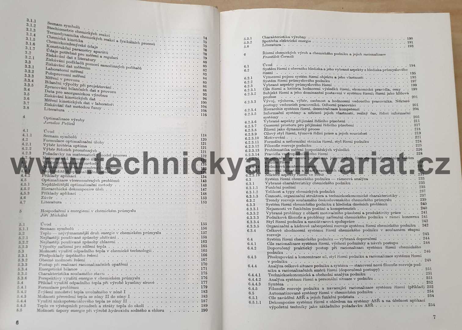 Racionalizace chemických výrob - Čermák, Michálek, Poživil (1989)