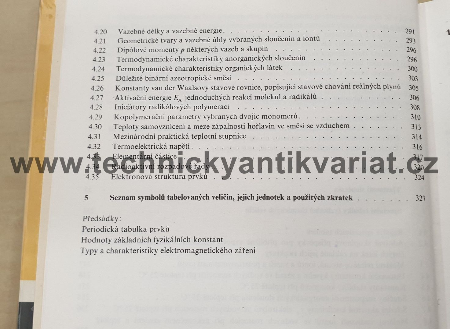 Chemické tabulky - Vohlídal a kol. (1985)