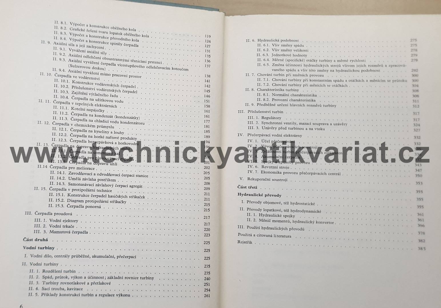 Hydraulické stroje - M.Nechleba, J.Hušek (1966)