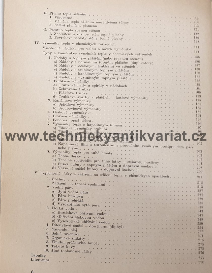 Výměna tepla v zařízení chemickém průmyslu - Balajka, Sýkora (1959)