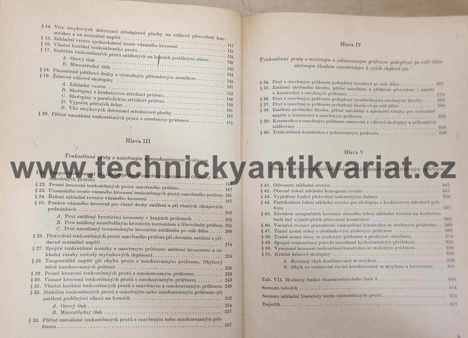 Statika tenkostěnných prutů a konstrukcí - V. Panc (1959)