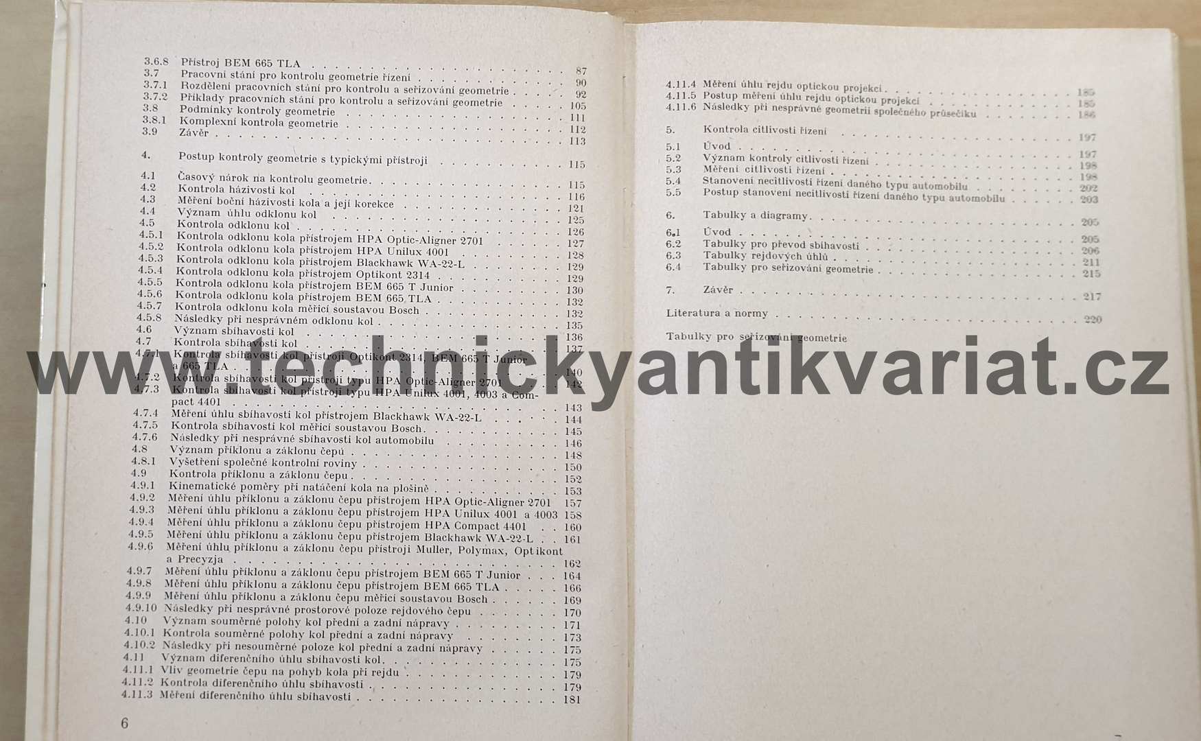 Kontrola geometrie řízení - Jaroslav Bedroš (1977)
