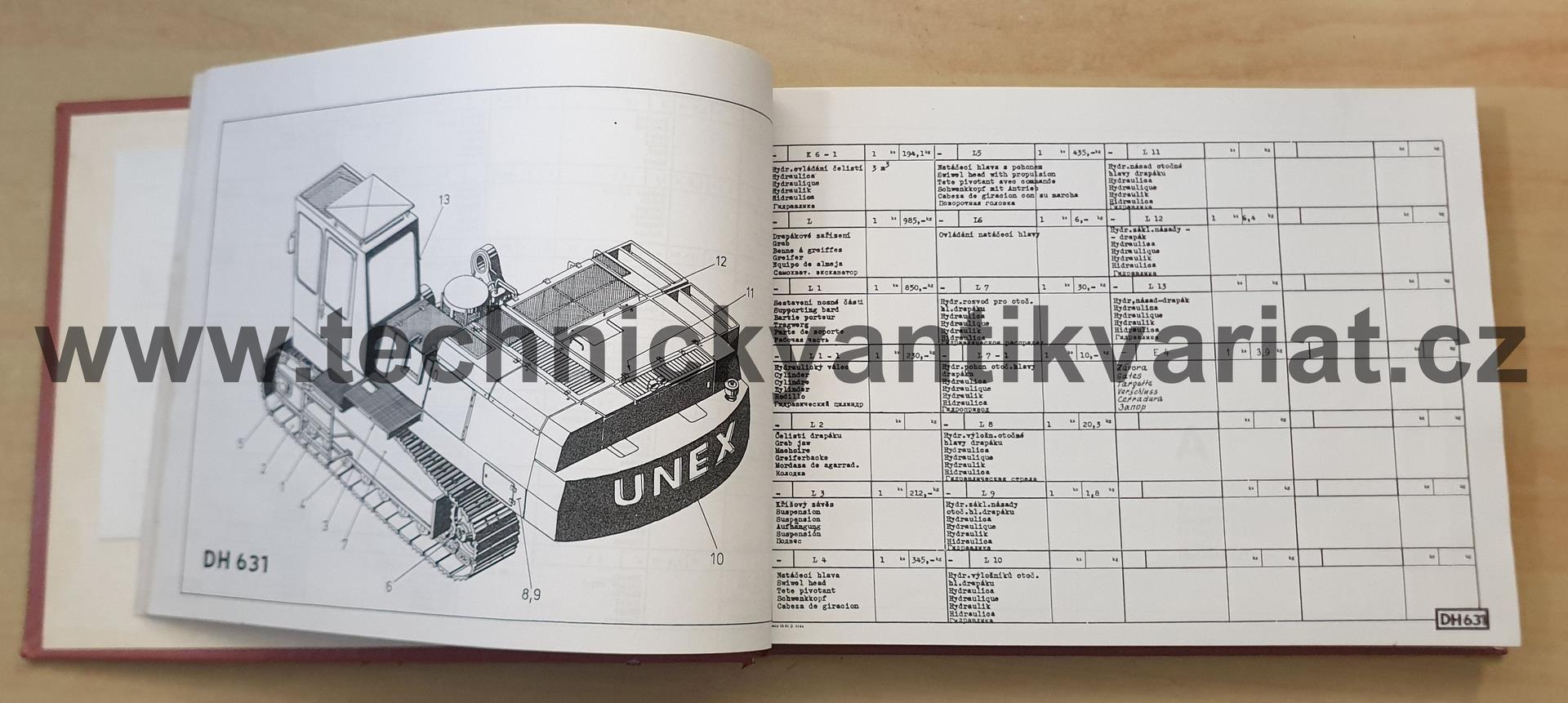 DH 631 - katalog náhradních součástí (1991)