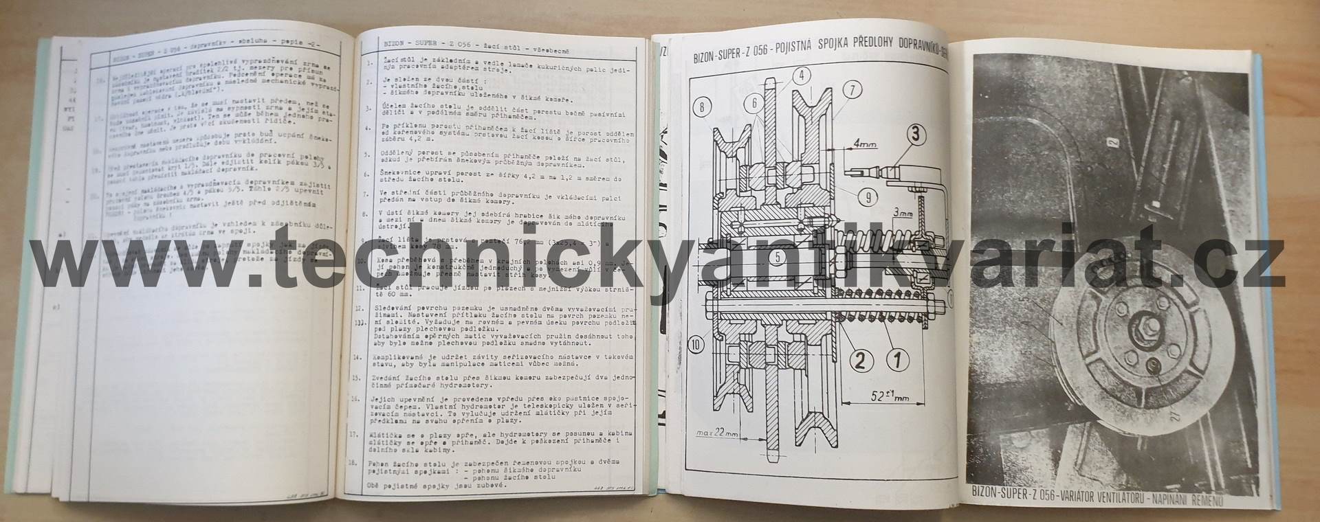 Obilní kombajn Bizon Super Z056 - příručka pro posluchače (1987)