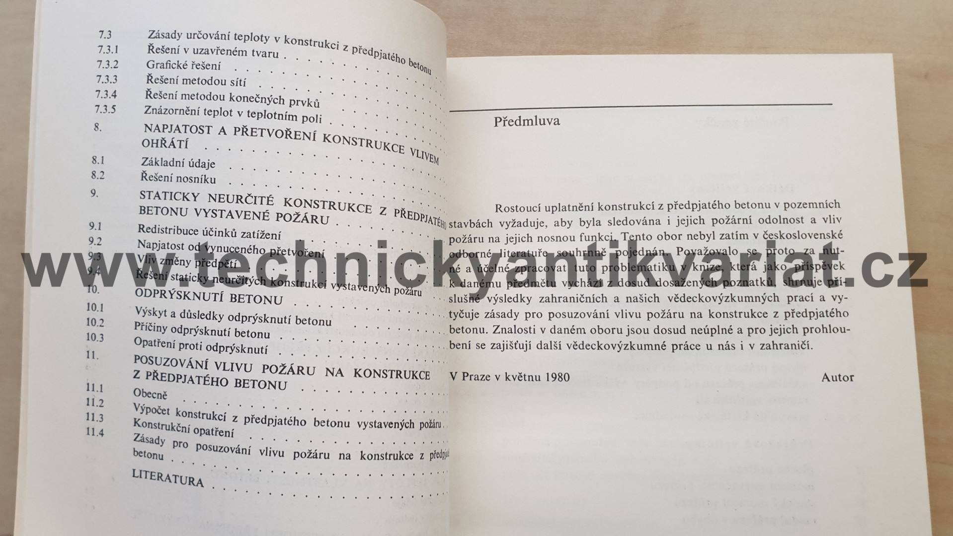 Vliv požáru na konstrukce z předpjatého betonu - B. Voves (1983)
