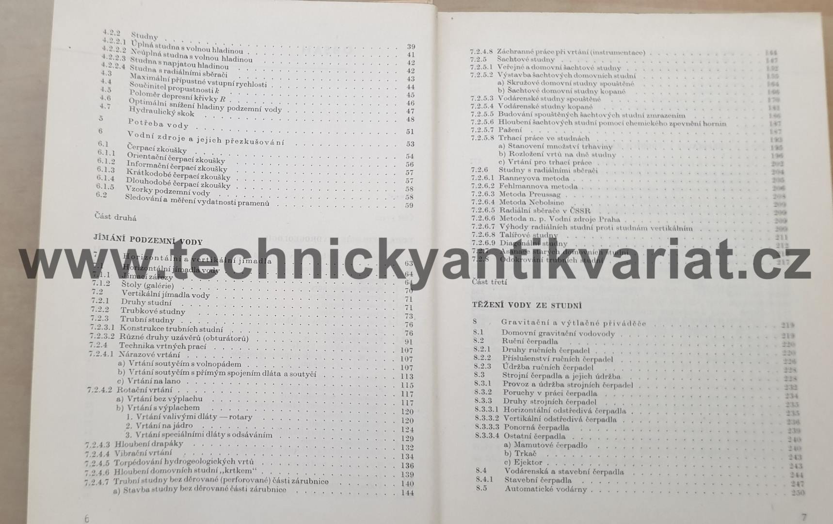 Domovní a vodárenké studny - M.Pštross, Č. Pštross (1971)