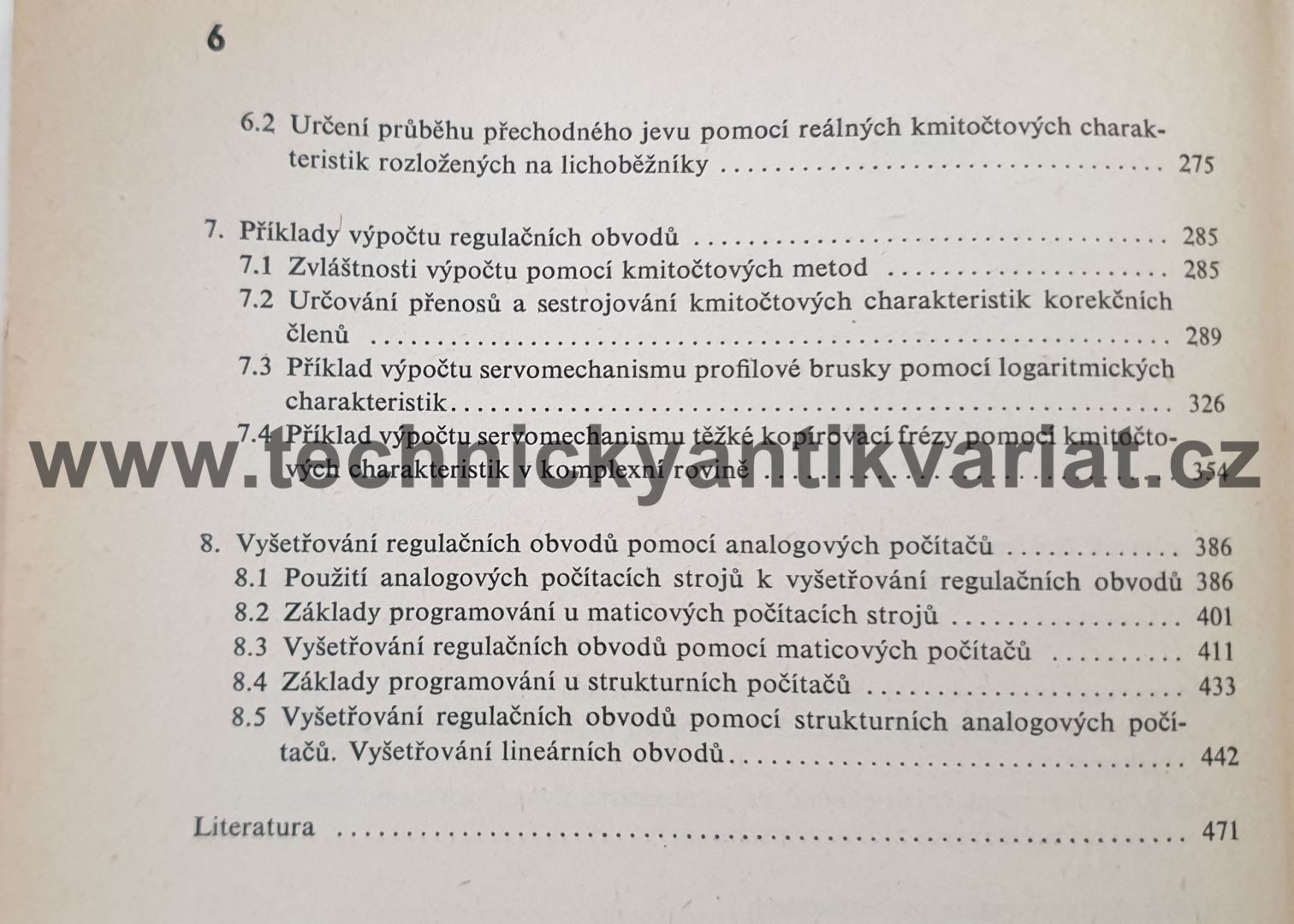 Řešení regulačních obvodů - Vasilev, Čuič (1964)