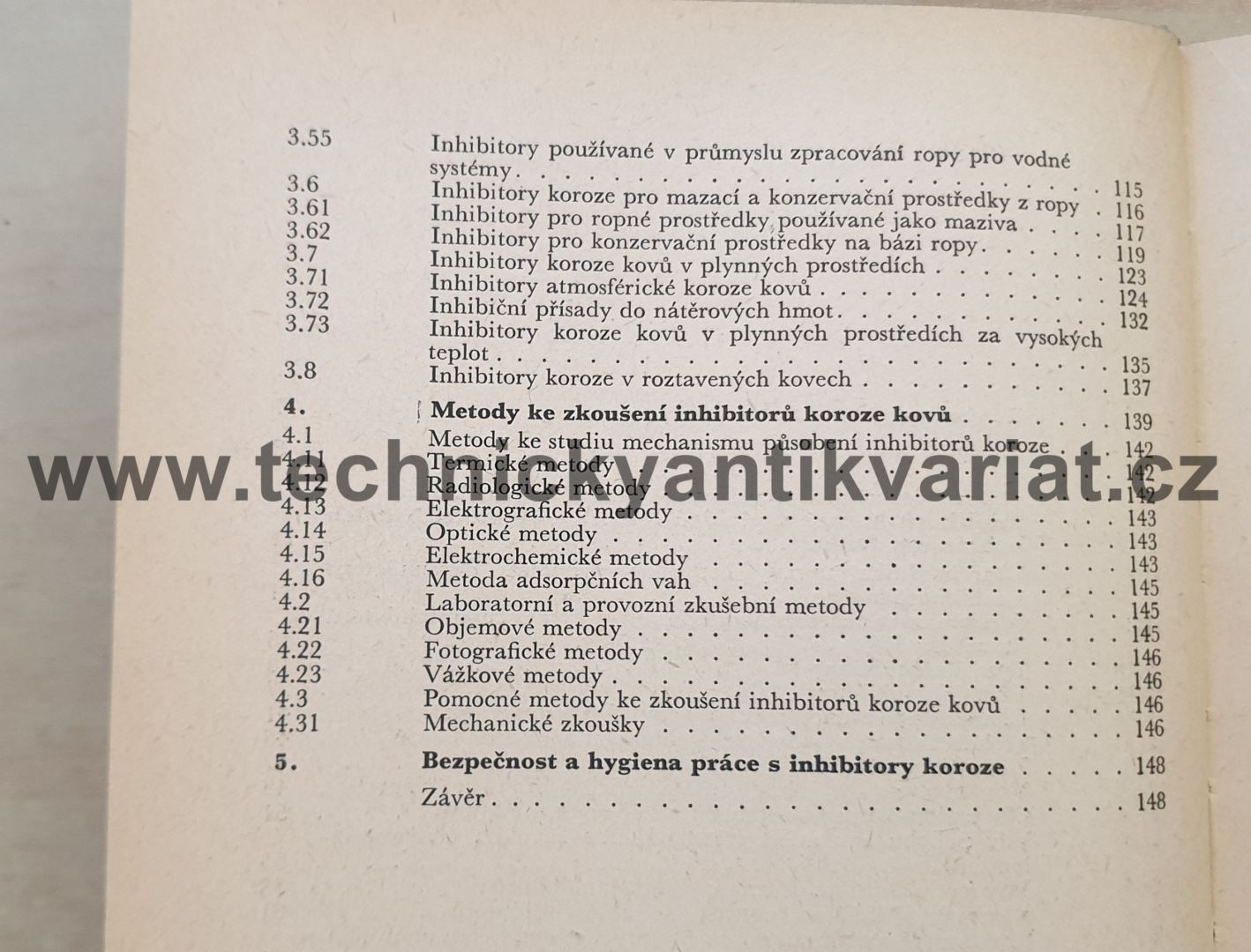 Inhibitory koroze kovů - L.Červený, J.Němcová (1964)