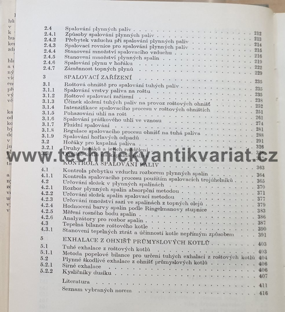 Spalování paliv a hořlavých odpadů v ohništích průmyslových kotlů - M. Rybín (1985)