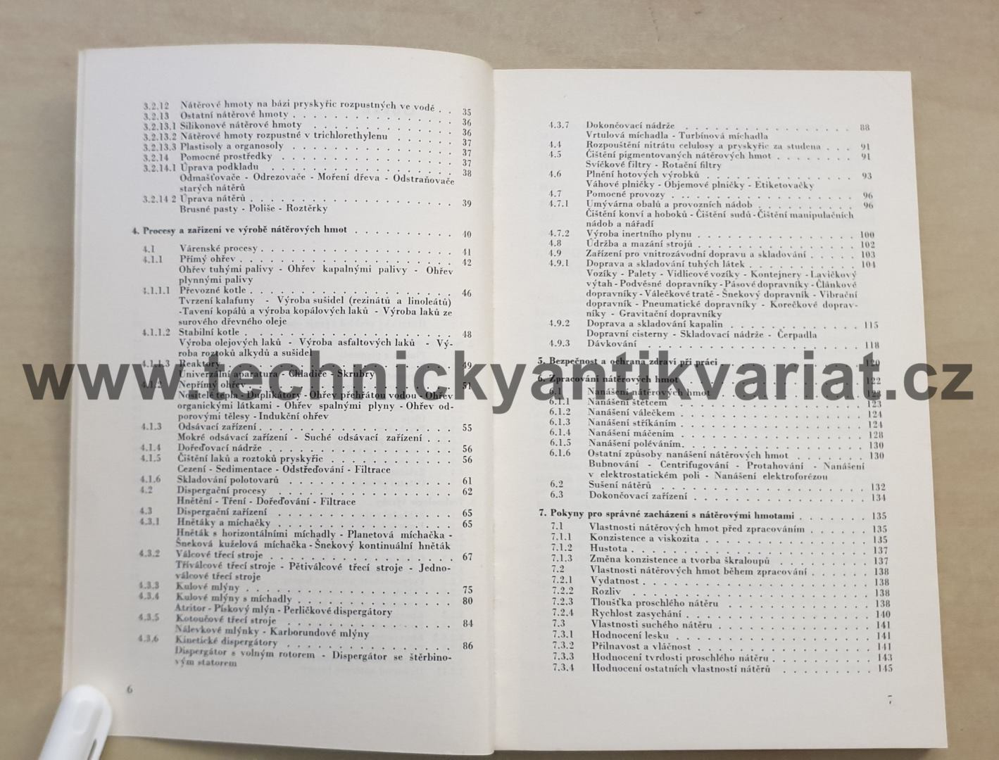 Výroba nátěrových hmot - J.Vít, V.Čech (1977)