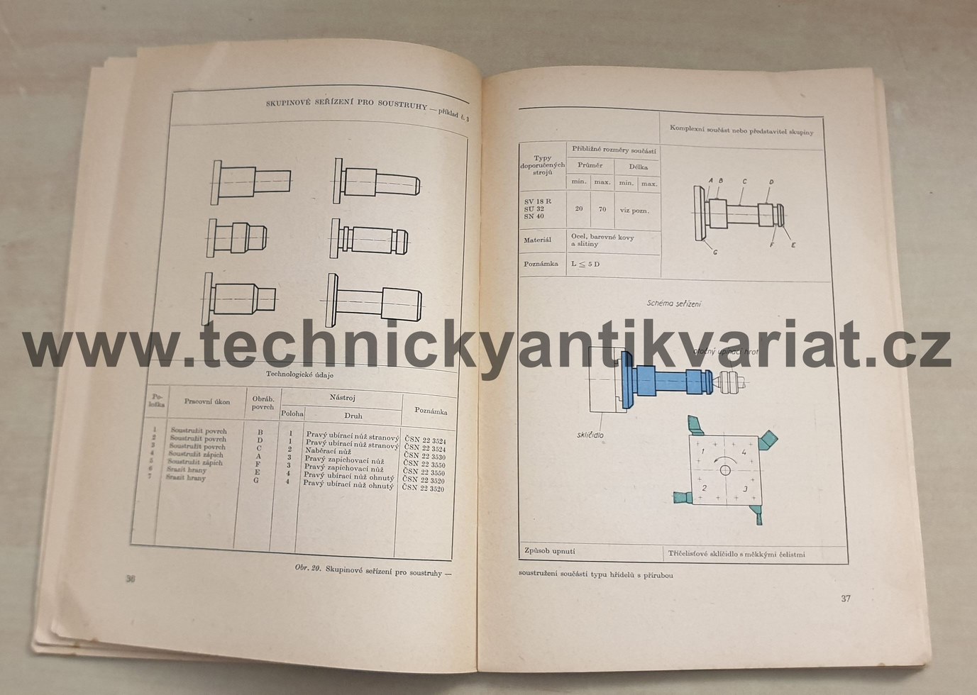 Skupinové seřízení na soustruzích, revolverech, automatech, frézkách a vrtačkách (1963)