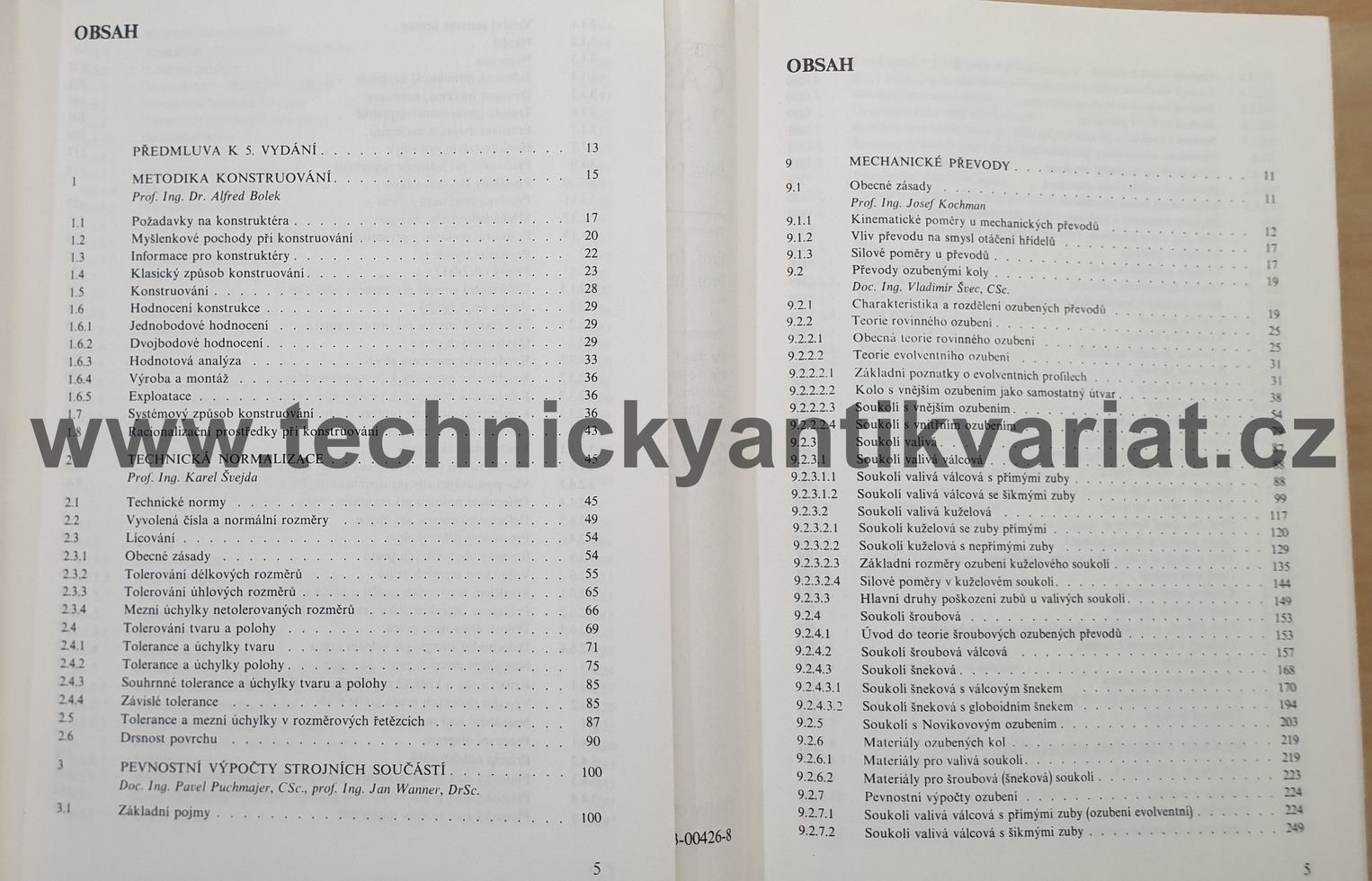 Části strojů 1, 2.svazek - Bolek, Kochman a kol. (1989, 1990)
