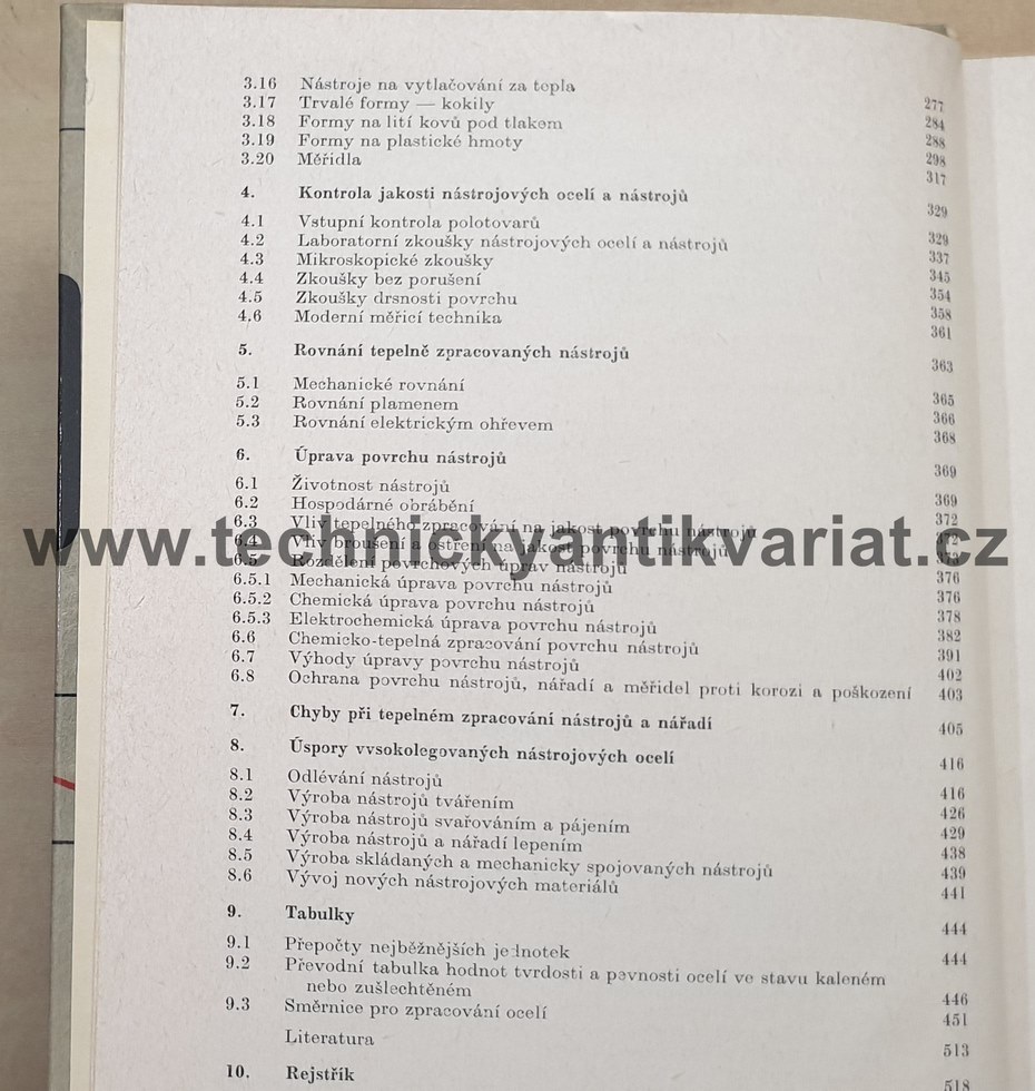 Nástrojové materiály a tepelné zpracování nástrojů - Morávek, Babrovský (1975)