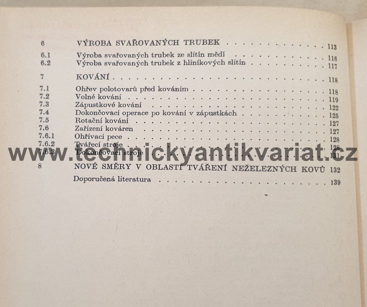 Tváření neželezných kovů - Jozef Klofáč (1982)