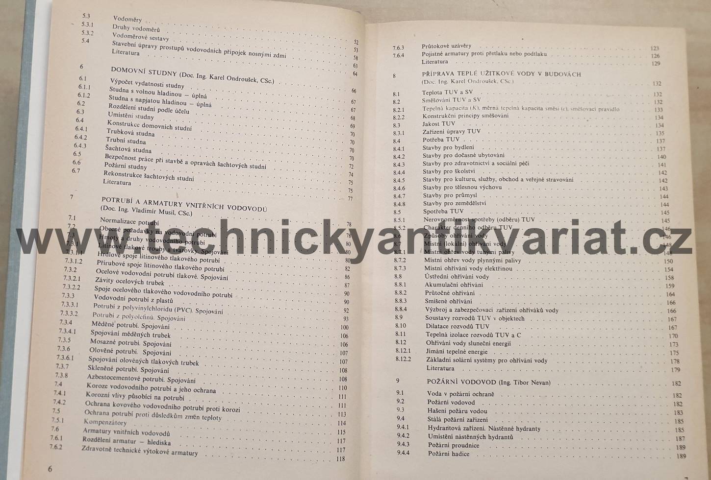 Technická zařízení budov I. vodovody - Musil, Ondrušek, Neval (1987)