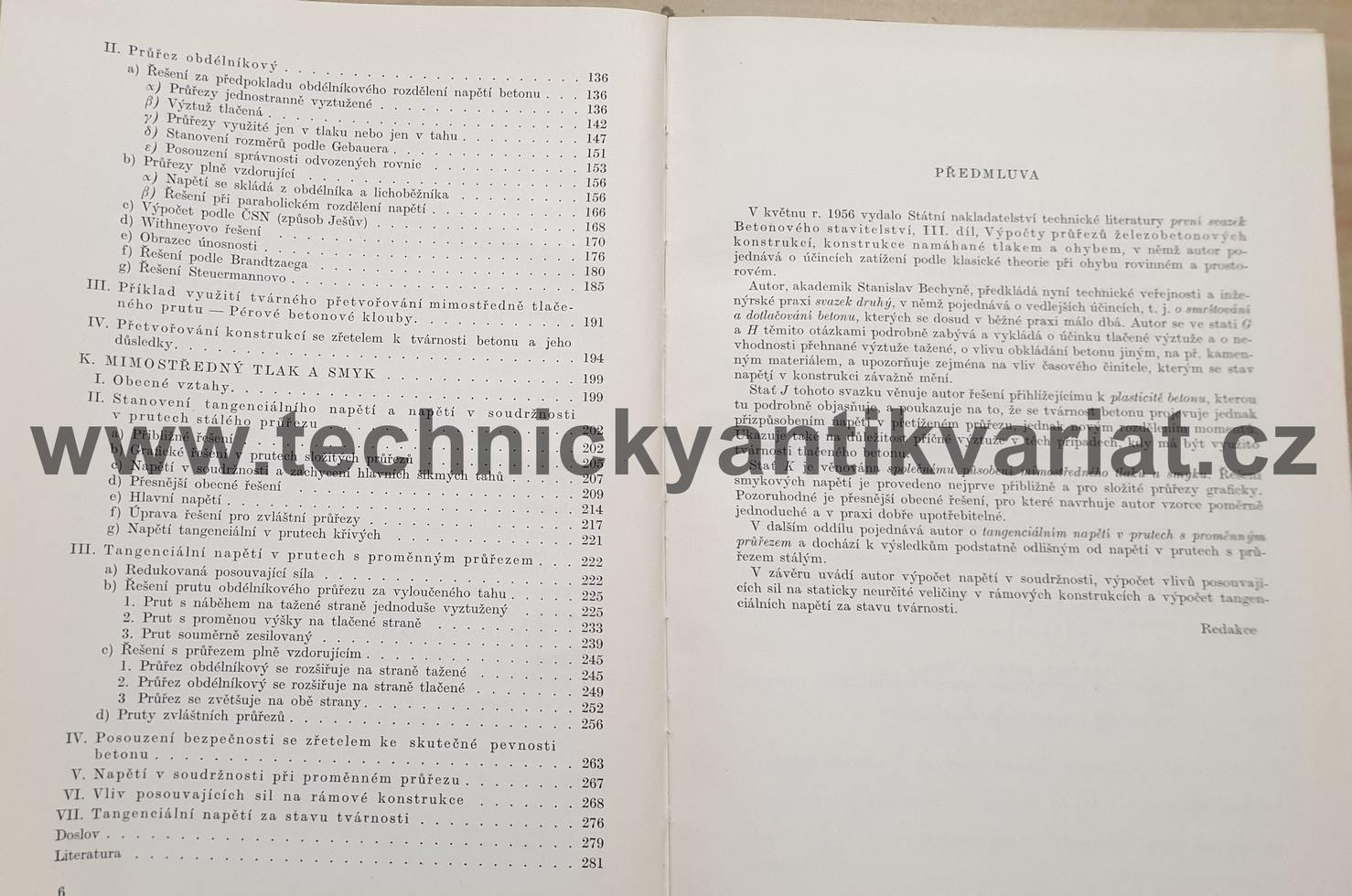 Betonové stavitelství III.výpočty, konstrukce, Svazek 1 - Stanislav Bechyně (1956)