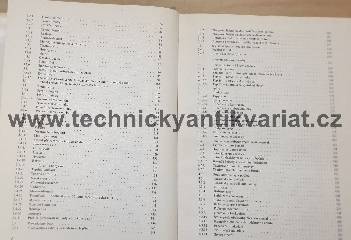 Vozovky z cementovaného betonu - E.Šlachta (1981)