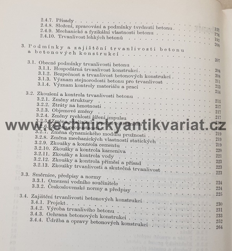 Trvanlivost betonu a betonových konstrukcí - Oldřich Valenta (1965)