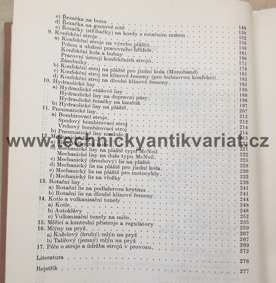 Gumárenské stroje - M.Jahelka (1958)