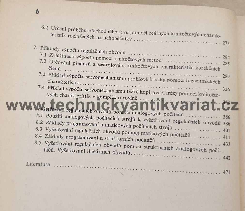 Řešení regulačních obvodů - Vasilev, Čuič (1964)