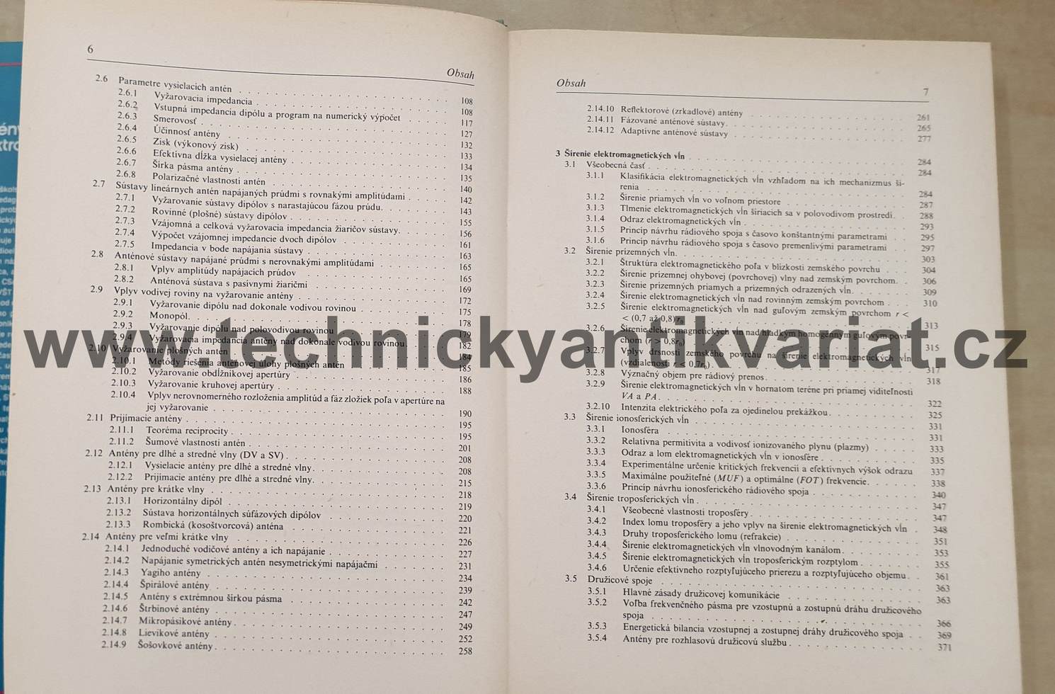 Antény a šíření elektromagnetických vln - Vávra, Turán (1989)