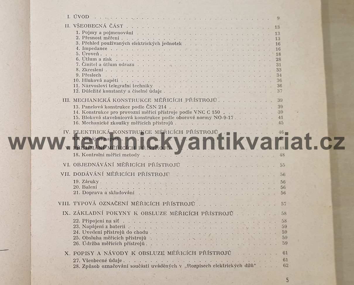 Měřící přístroje pro sdělovací techniku - V. Kochánek (1971)