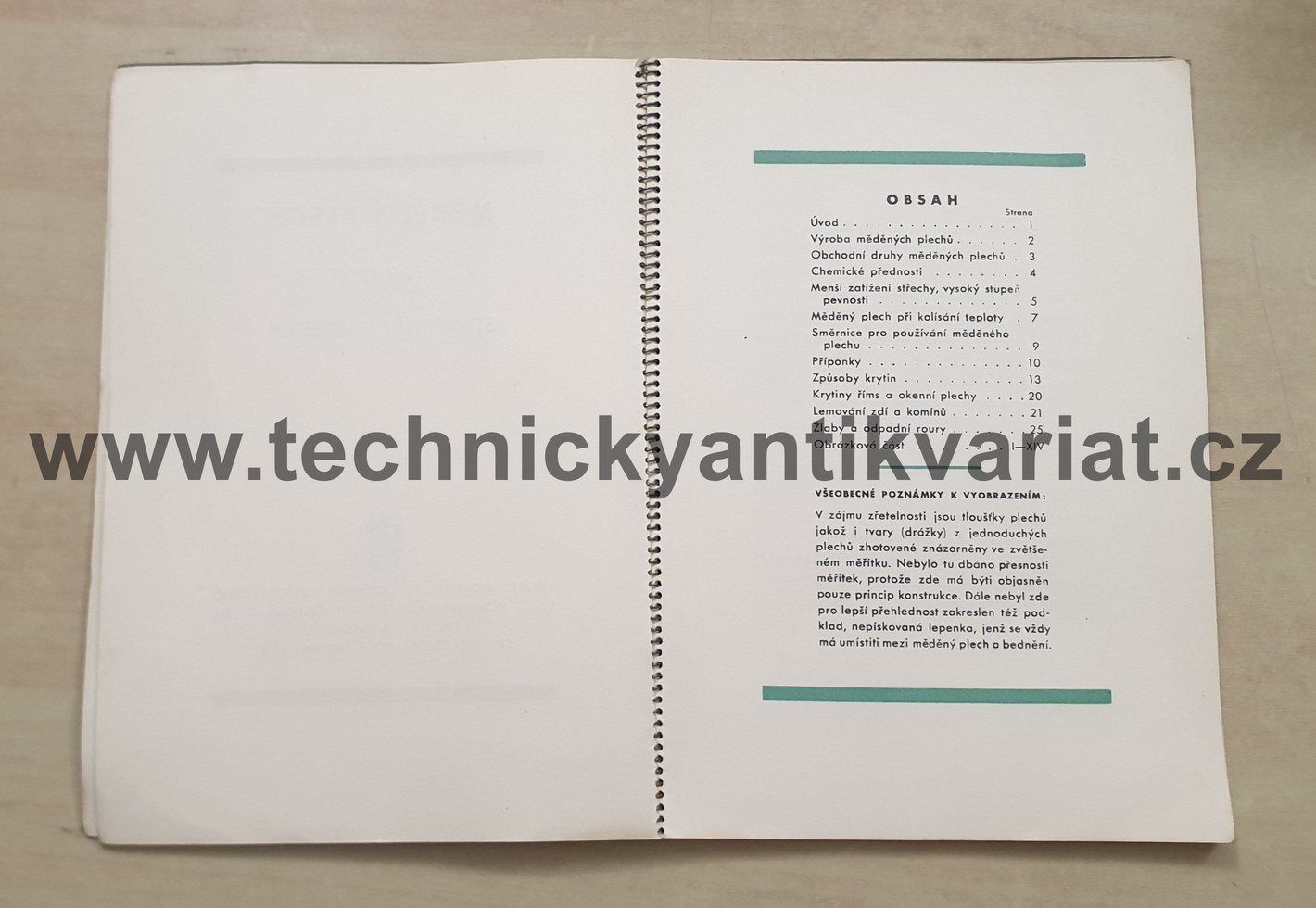 Mědený plech pro střesní krytinu a stavební klempířství (1938)