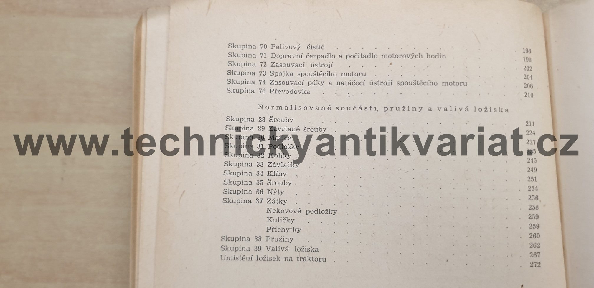 Traktor Stalinec 80 - Katalog součástí traktoru (1958)
