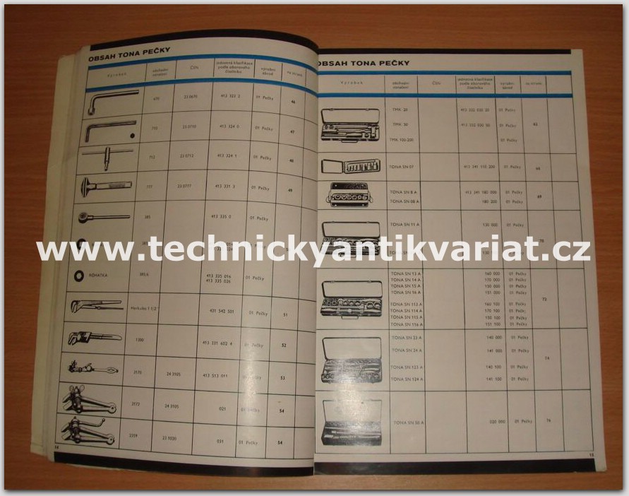 Tona - katalog