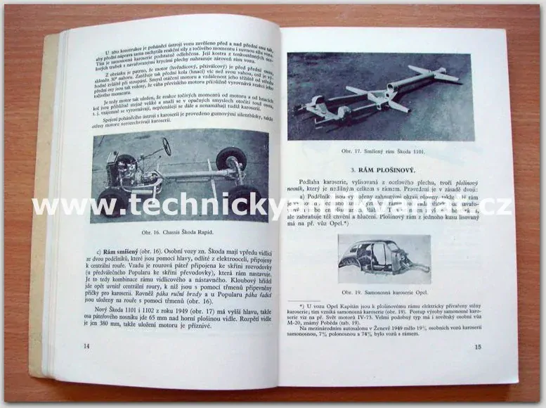 Podvozek automobilu, automobily a letadla 
