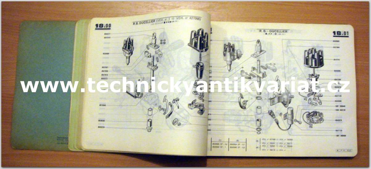 Renault Dauphine R 1090 - catalogue useul de pieces de rechange (1960)