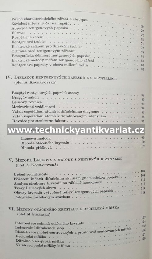 Struktura kovů - krystalografické metody, principy a údaje - Charles S. Barrett (1959)