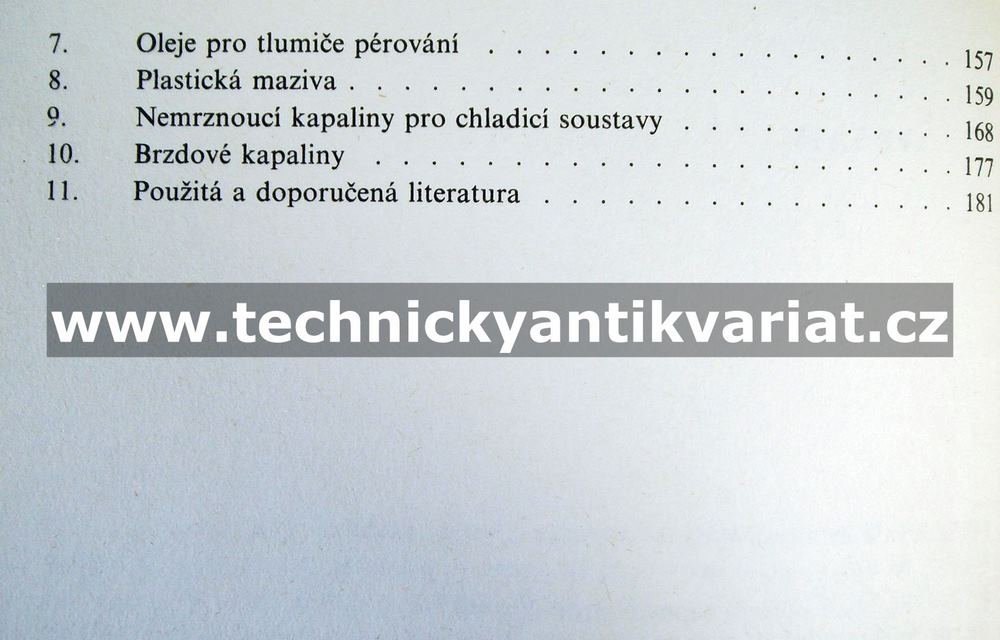 Paliva a maziva pro automobily - Antonín Dyk (1976)