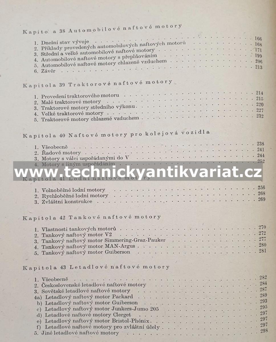 Naftové motory čtyřdobé III. díl (1955)