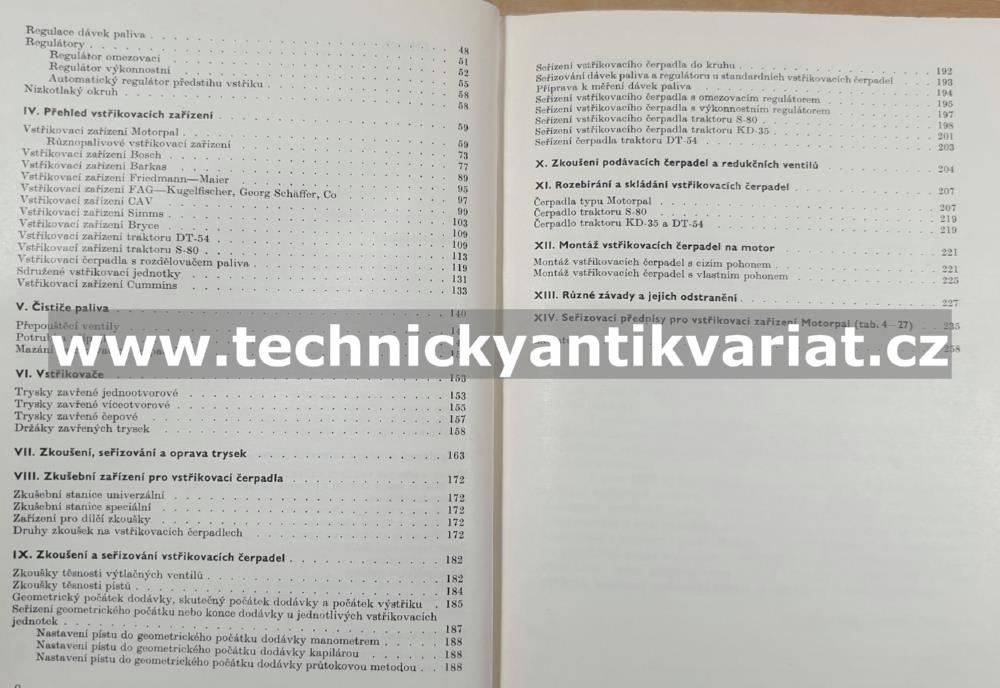 Vstřikovací zařízení naftových motorů - Jaromír Indra (1969)