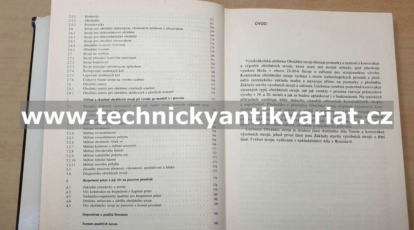 Teorie a konstrukce výrobních strojů II. Obráběcí stroje - J. Ženíšek, J. Kratochvíl, Vl. Vacek. B. Zieba (1988)