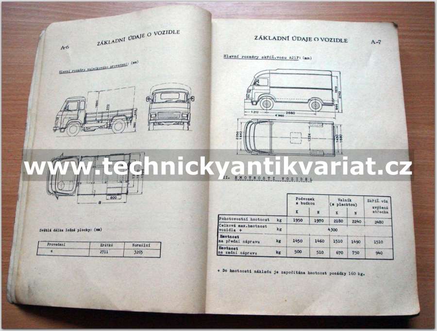 Avia A21 - dílenská příručka (1984)