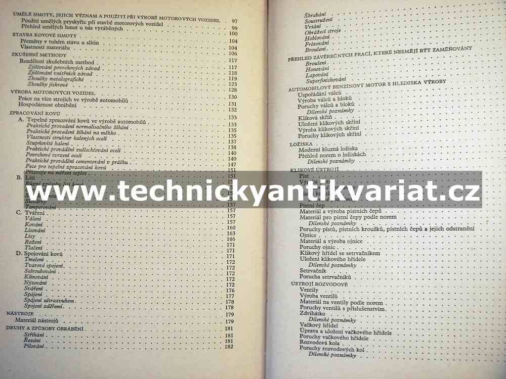 Automobilové materiály - Josef Hornek (1956)