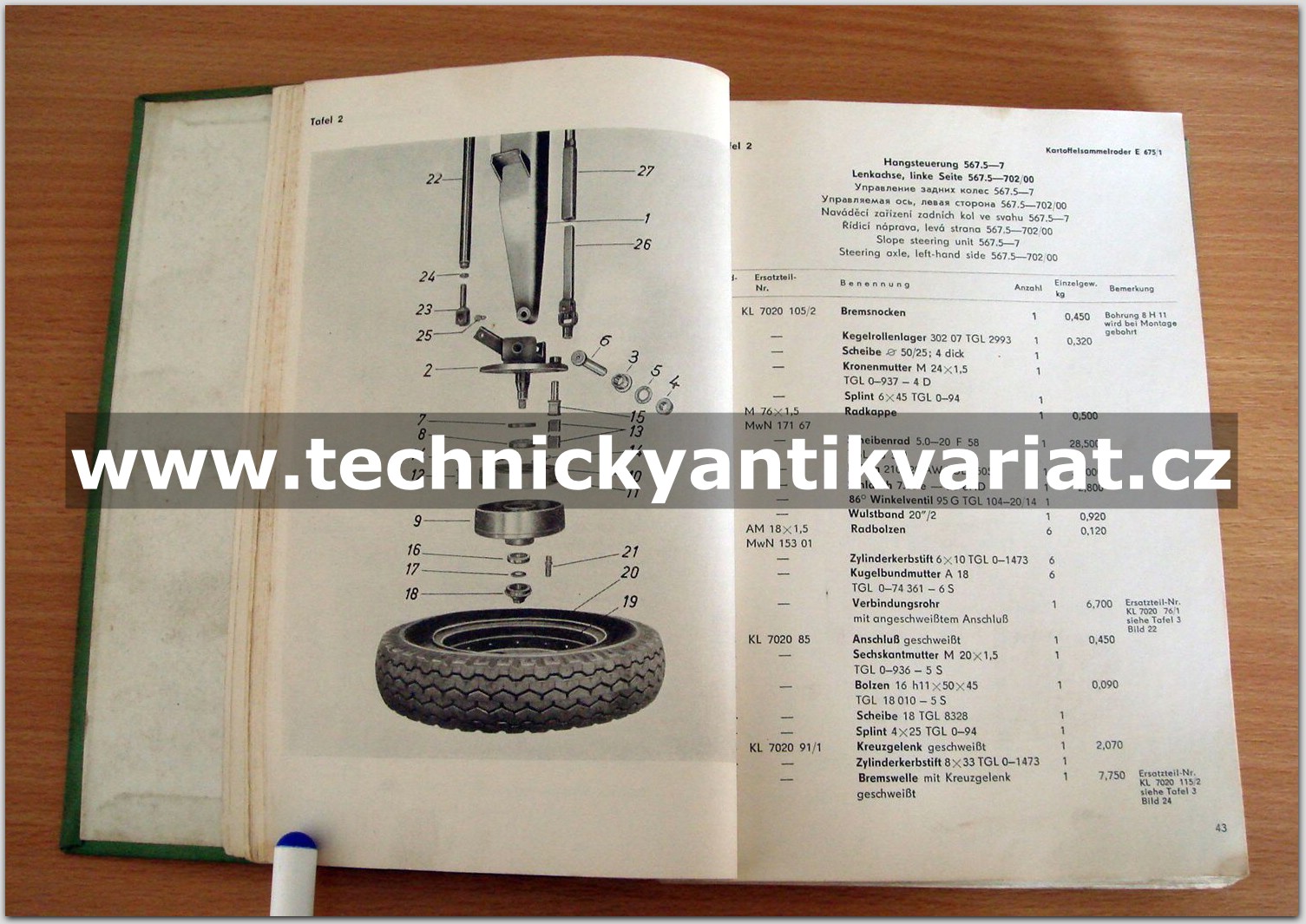 Kartoffelsammelroder E 675/1