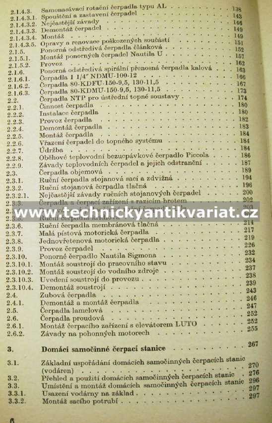 Údržba a opravy malých čerpadel - Hašek, Bundil, Vondrášek (1973)