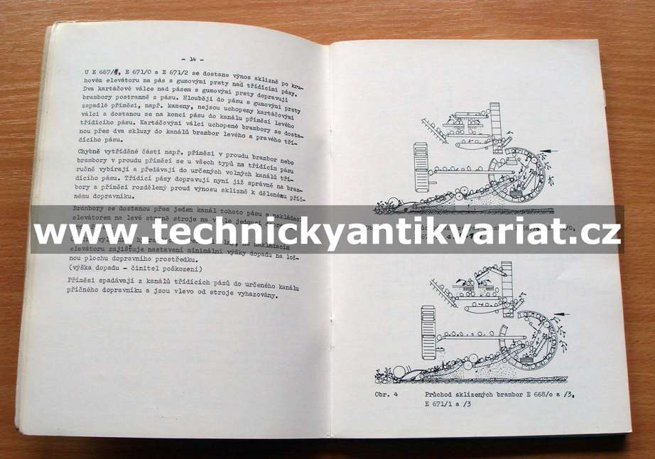 Sklízeč brambor E 667, E671