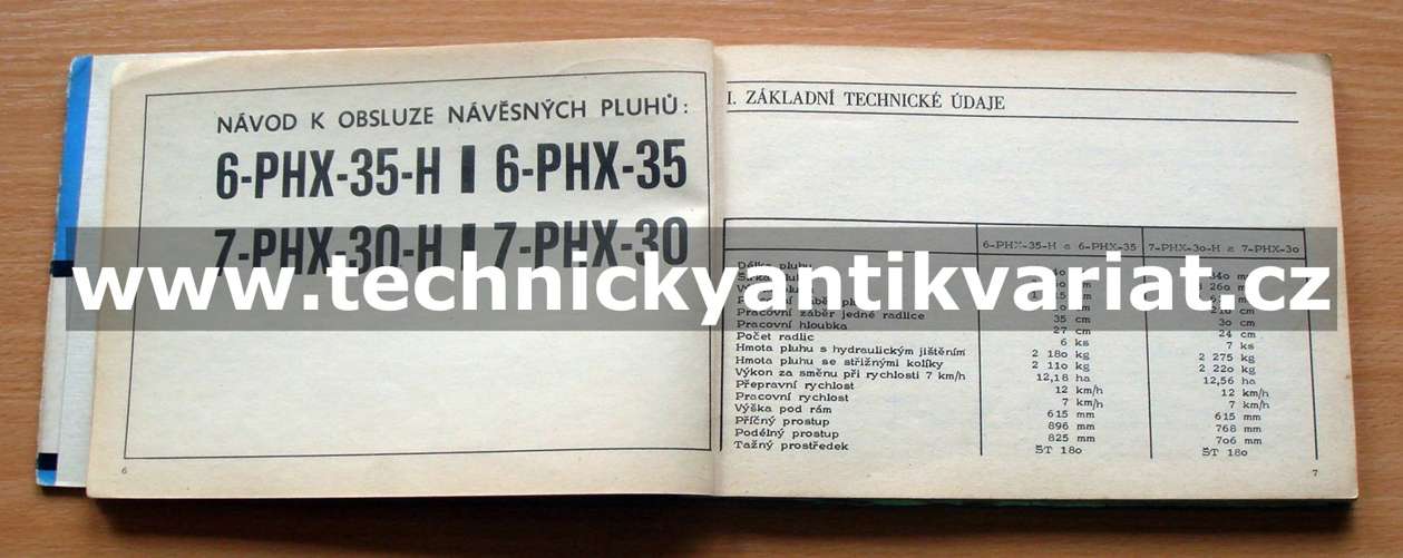 Návěsný pluh 6-phx-35-5, 7-phx-30-h