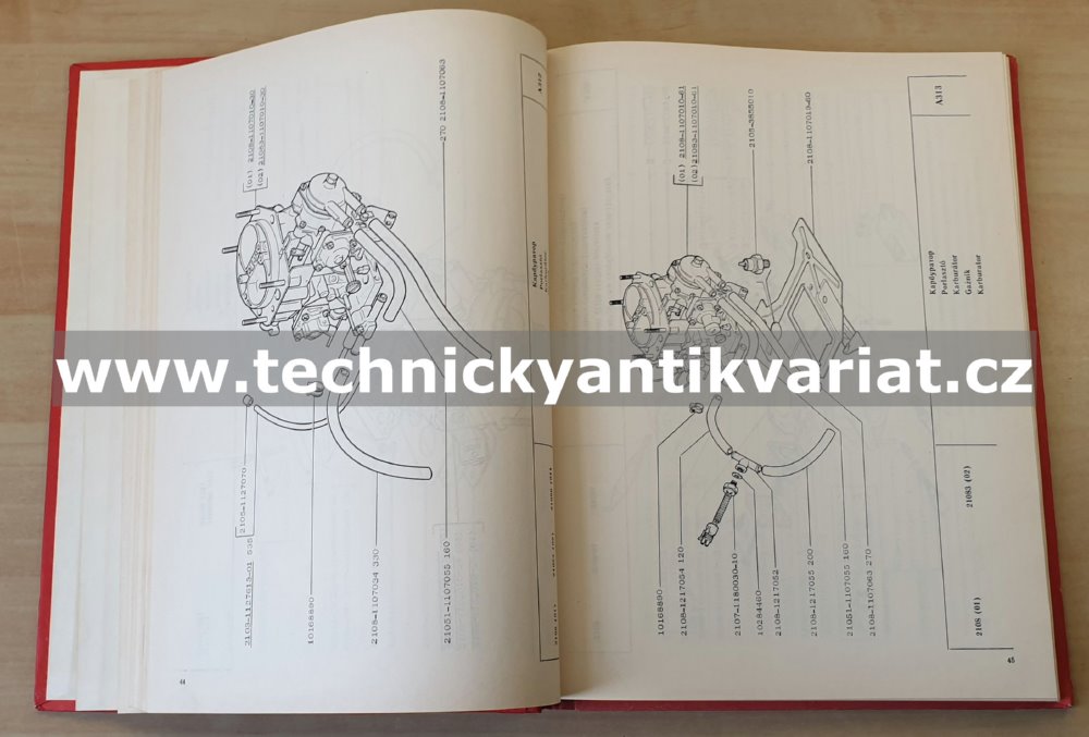 VAZ 2108 - katalog náhradních dílů (1990)