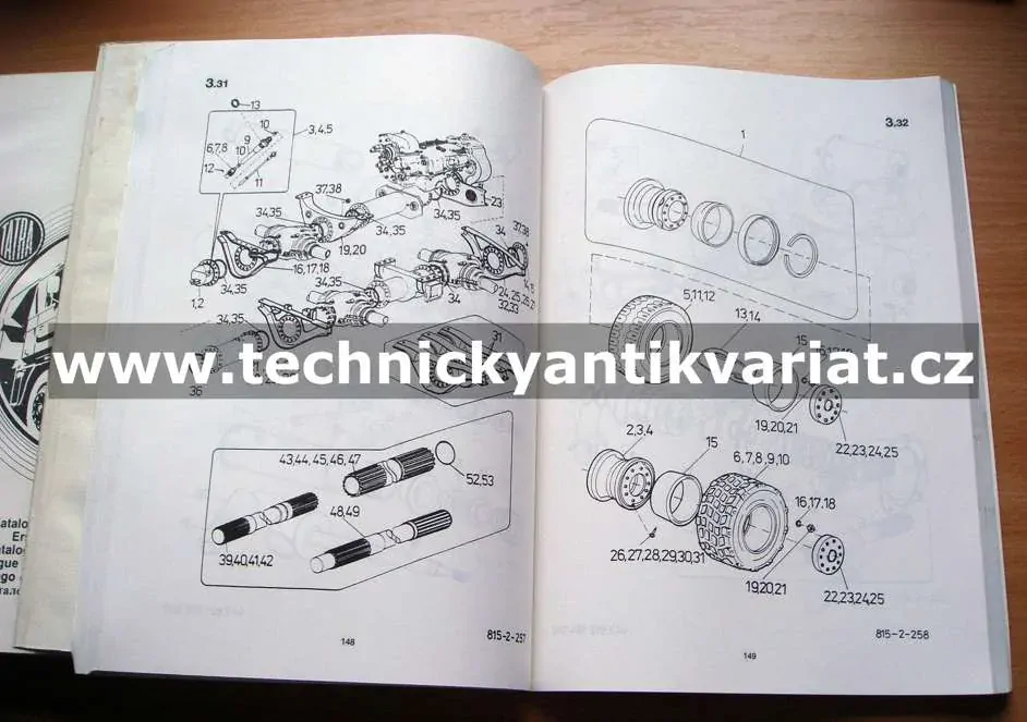 Tatra 815-2 - katalog náhradních dílů (1992)