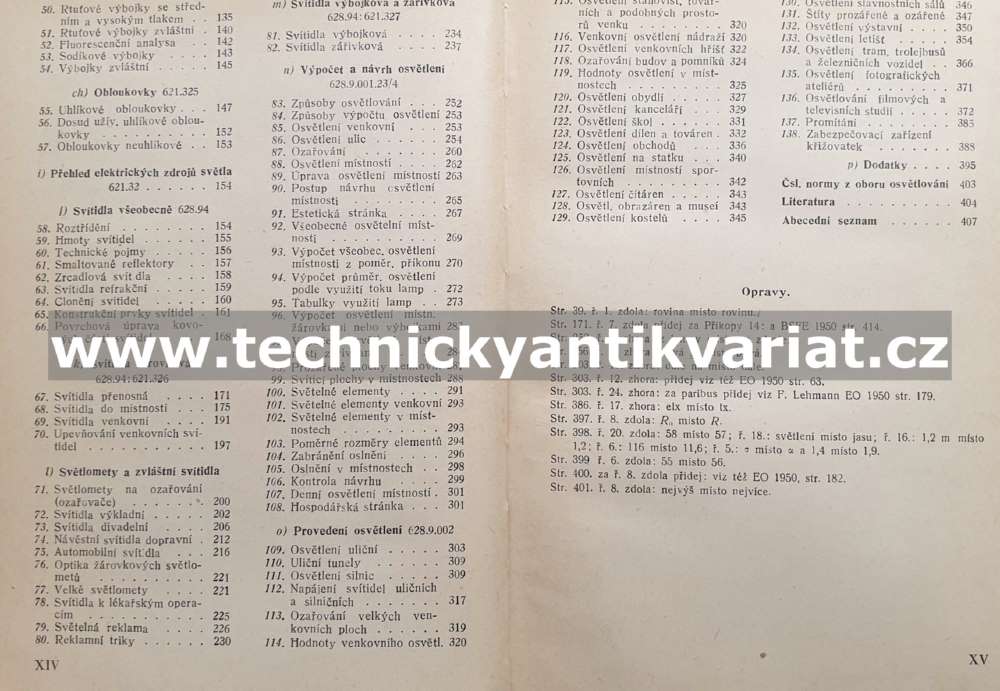 Elektrotechnika VI. Elektrické světlo - Anýž, Batka, Holý (1950)