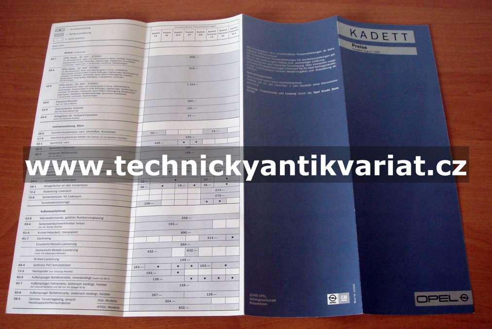 Opel Kadett preise